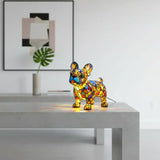 Francouzský Bulldog - Lampa ve Vitrážích