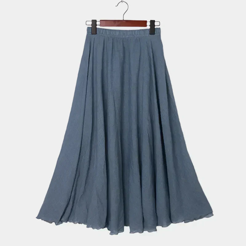 Kristýna Elegantní Vysokopásová Dlouhá Sukně Vzdušná